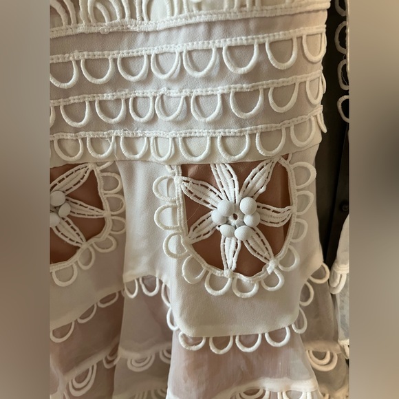 White Embroidered/Lace Dress - Picture 8 of 11